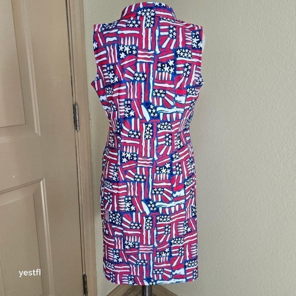 Katherine Way- St. Regis All-American Dress S, red, white and blue print - Picture 3 of 6